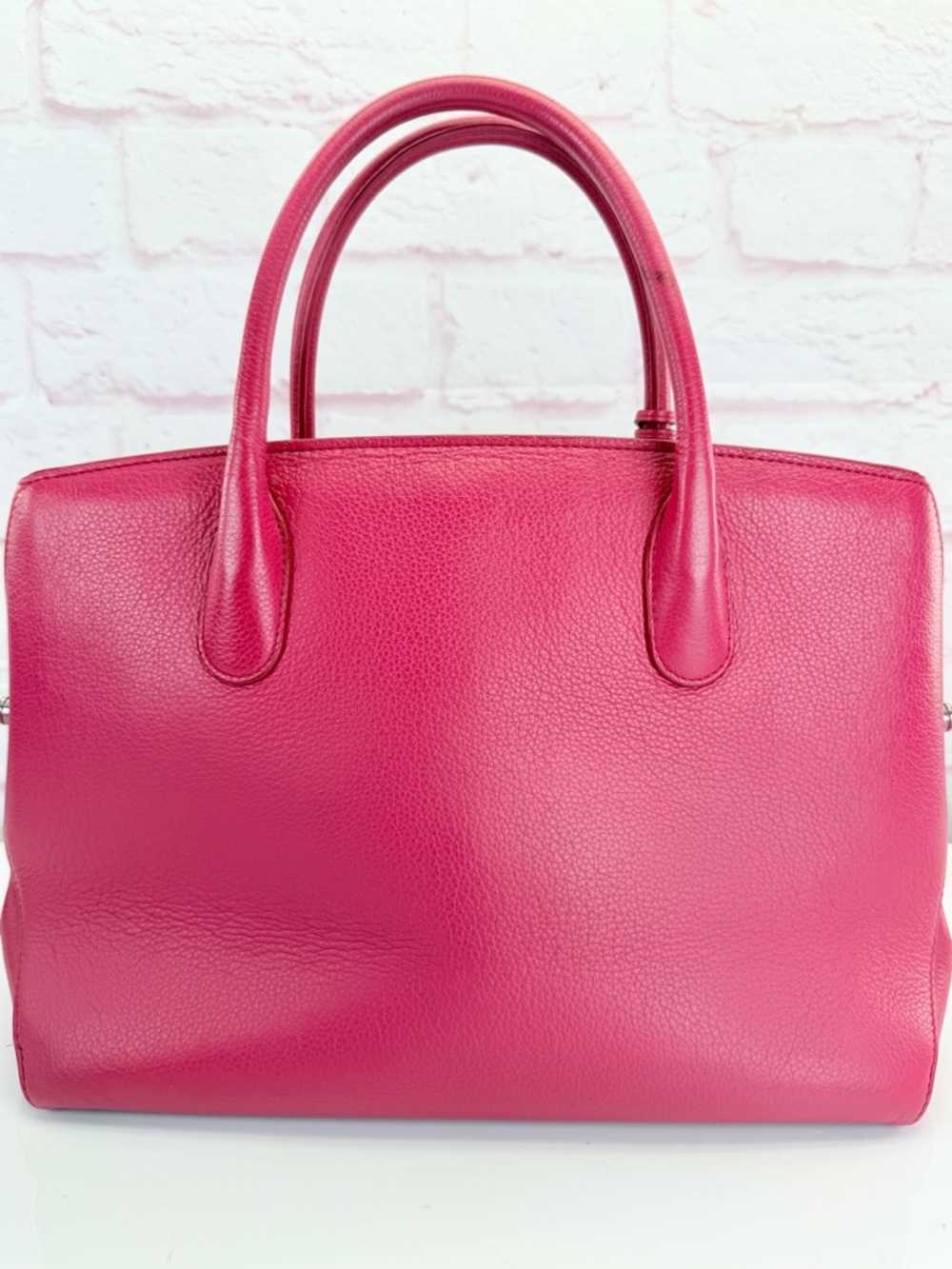 Christian Dior Open Bar Pink Leather Tote Handbag - Picture 6 of 15